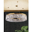 Lustra moderna cristal Aur 24k 12xE14/40W, Ring LU 2408/12/110 Gold Orion